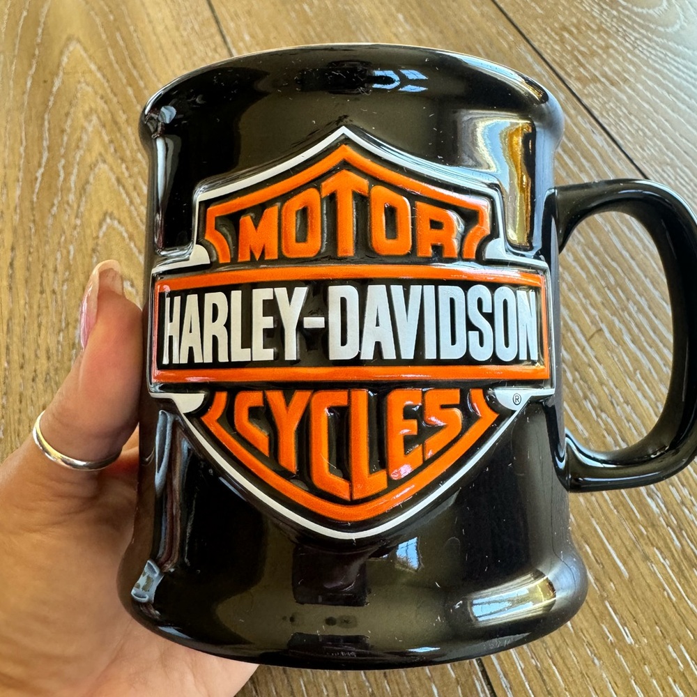 Harley Davidson vintage ceramic motorcycle coffee mug